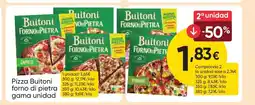 FROIZ BUITONI Pizza forno di pietra gama oferta