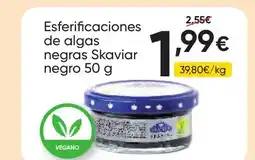 FROIZ SKAVIAR Esferificaciones de algas negras negro oferta