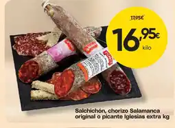 FROIZ Salchichón, chorizo Salamanca original o picante Iglesias extra oferta