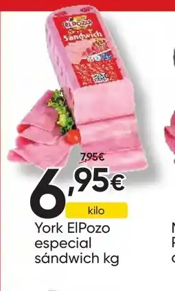 FROIZ ELPOZO York especial sandwich oferta