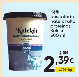 FROIZ KALEKÓI Kéfir desnatado natural alto proteínas oferta