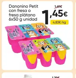 FROIZ DANONINO Petit con fresa o fresa plátano oferta