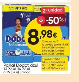 FROIZ DODOT Pañal azul oferta