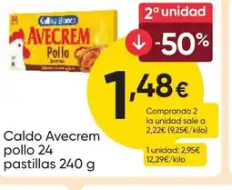 FROIZ AVECREM Caldo pollo 24 pastillas oferta