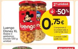 FROIZ LUENGO Disney XL Alubia o garbanzo cocido oferta
