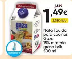 FROIZ GAZA Nata líquida para cocinar 15% materia grasa brik oferta