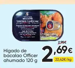 FROIZ Hígado de bacalao Officer ahumado oferta