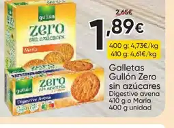 FROIZ GULLÓN Gallletas Zero sin azúcares oferta