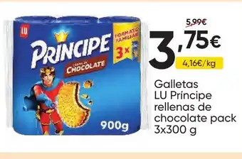 FROIZ LU Galletas Príncipe rellenas de chocolate oferta