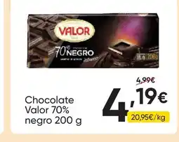 FROIZ VALOR Chocolate 70% negro oferta
