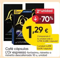 FROIZ L'OR Café cápsulas espresso oferta