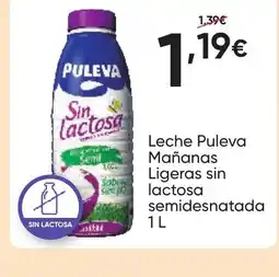 FROIZ PULEVA Leche Mañanas Ligeras sin lactosa semidesnatada oferta
