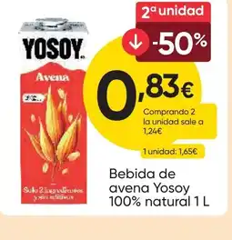 FROIZ YOSOY Bebida de avena 100% natural oferta