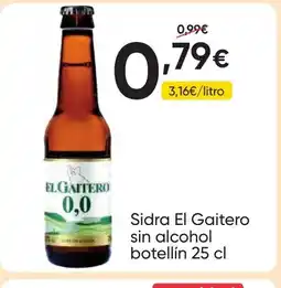 FROIZ EL GAITERO Sidra sin alcohol botellin oferta