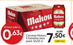 FROIZ MAHOU 5 ESTRELLAS Cerveza oferta