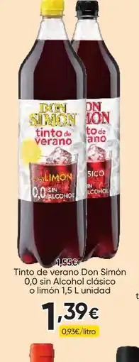 FROIZ DON SIMÓN Tinto de verano 0,0 sin Alcohol clásico o limón oferta