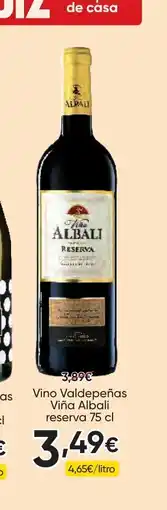FROIZ VIÑA ALBALI Vino Valdepeñas reserva oferta