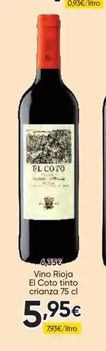 FROIZ EL COTO Vino Rioja tinto crianza oferta