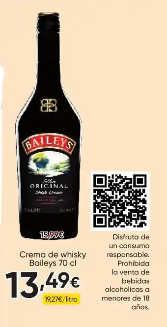 FROIZ BAILEYS Crema de whisky oferta
