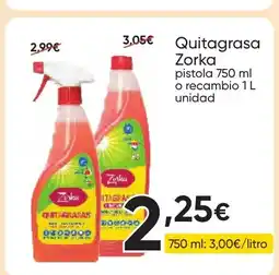 FROIZ ZORKA Quitagrasas oferta