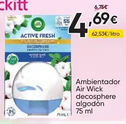 FROIZ AIR WICK Ambientador decosphere algodón oferta