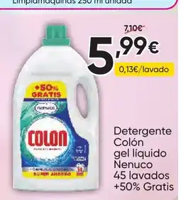 FROIZ COLÓN Detergente gel líquido Nenuco 45 lavados oferta