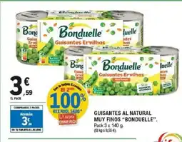 E.Leclerc BONDUELLE Guisantes al natural muy finos oferta