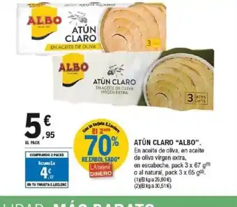 E.Leclerc ALBO Atún claro oferta
