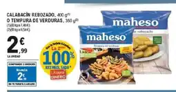 E.Leclerc Calabacín rebozado o tempura de verduras oferta