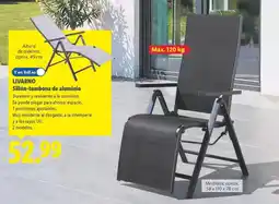 Lidl Livarno - sillon-umbona de aluminio oferta