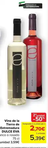 Carrefour Eva - vino de la tierra de extemadura oferta
