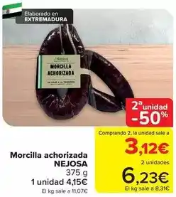 Carrefour Nejosa - morcilla achorizada oferta