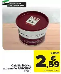 Carrefour Farcedo - caldillo iberico extremeno oferta