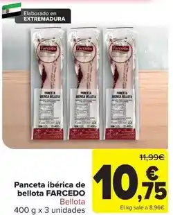 Carrefour Farcedo - panceta iberica de bellota oferta