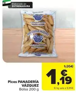 Carrefour Picos panadería oferta