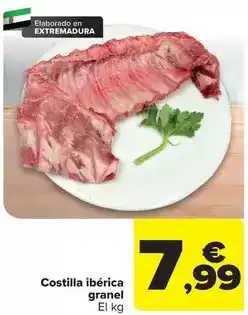 Carrefour Costilla iberica granel oferta