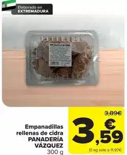 Carrefour Empanadillas rellenas de cidra oferta