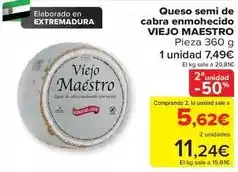 Carrefour Maestro - queso semi de cabra enmohecido oferta