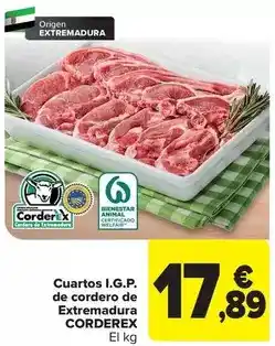 Carrefour Origen - cuartos i.g.p. de cordero de extremadura oferta