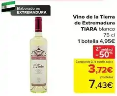 Carrefour Blanco - vino de la tierra de extremadura oferta