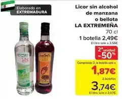 Carrefour Nobleza extremeña - licor sin alcohol de manzana o bellota oferta