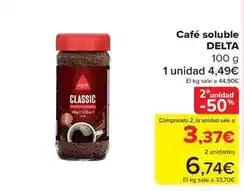 Carrefour Delta - café soluble oferta