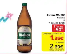 Carrefour Mahou - cerveza clasica oferta