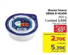 Carrefour Vega - queso fresco oferta