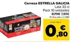 Carrefour Market Estrella galicia - cerveza oferta
