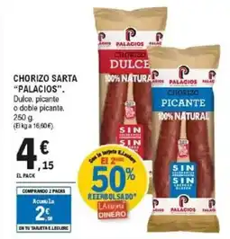 E.Leclerc PALACIOS Chorizo sarta oferta