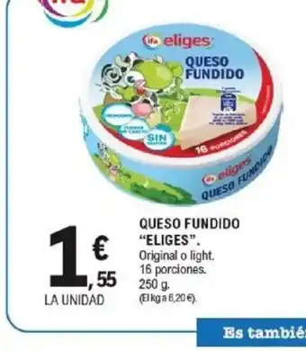 E.Leclerc ELIGES Queso fundido oferta