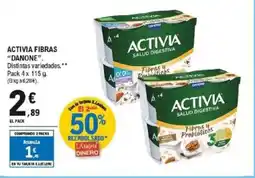 E.Leclerc DANONE Activia fibras oferta