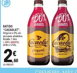 E.Leclerc CACAOLAT Batido oferta