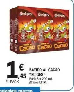 E.Leclerc ELIGES Batido al cacao oferta